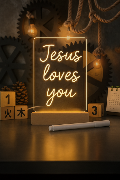 LED schrijfbord | Laat je geloof schijnen